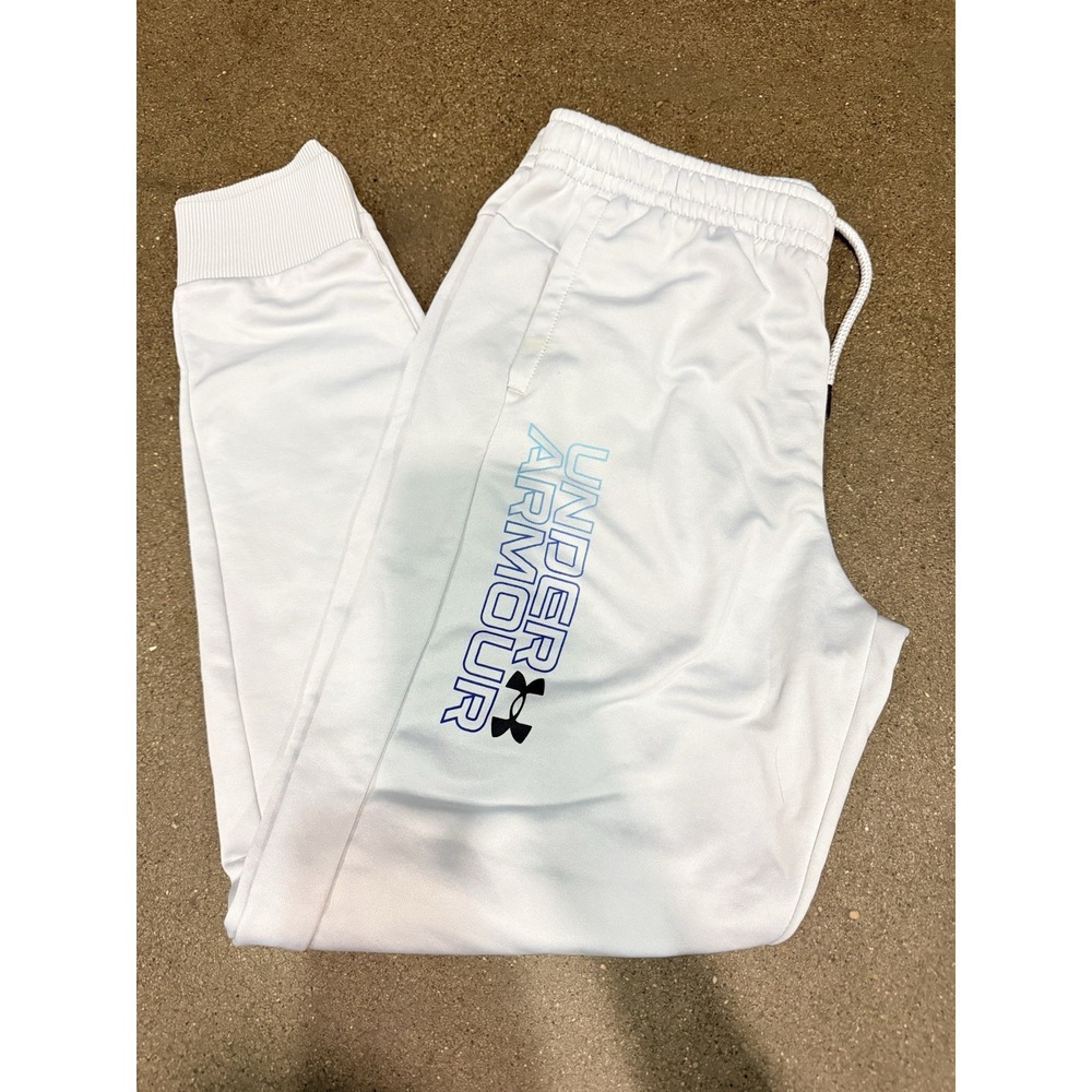 Under Armour Jogger boys Youth XL Very Light Grey Washed But Not Worn - Picture 1 of 5